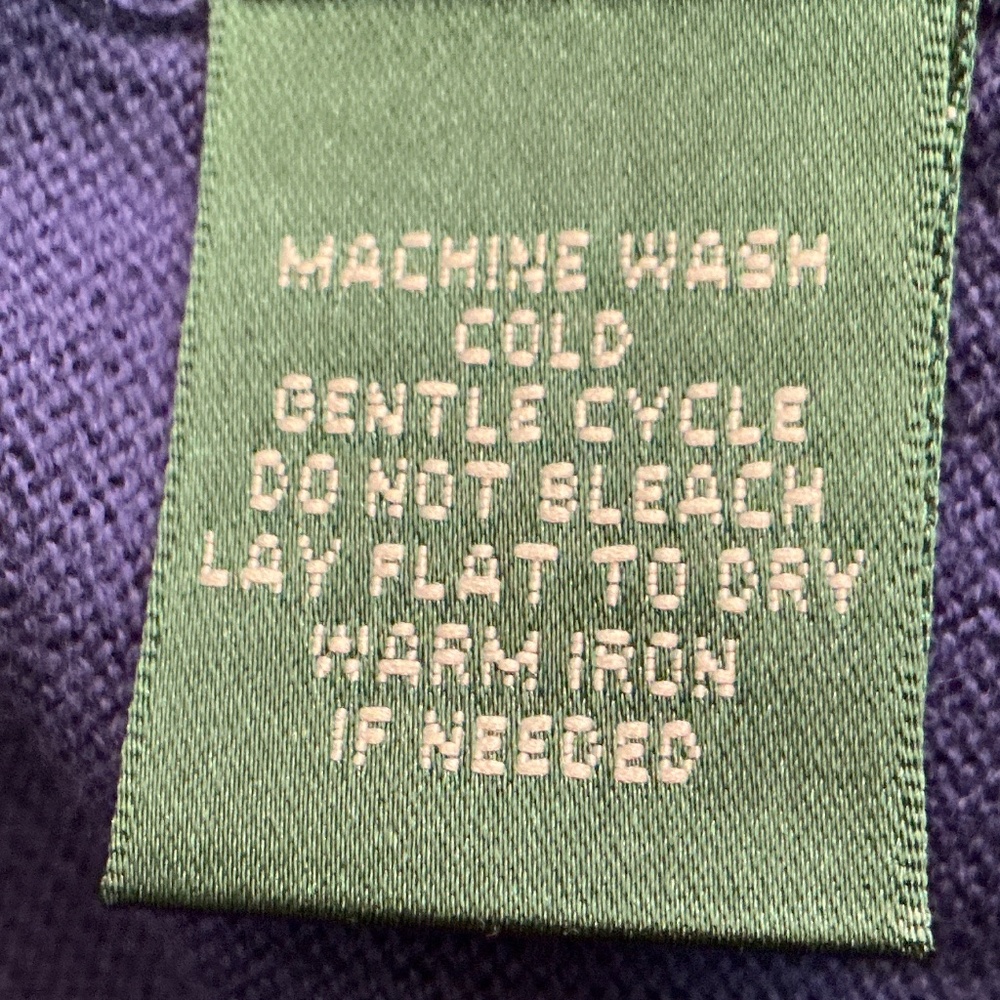 NWOT Lauren Ralph Lauren blue cardigan sweater 3/4 sleeves size   2X. - Picture 5 of 5